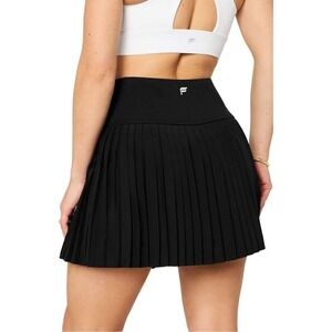 Fabletics Hot Shot Pleated Skirt Skort Black XS Short Tennis Athletic
